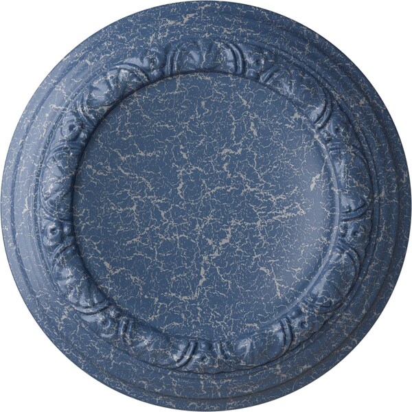 Ekena Millwork Carlsbad Ceiling Medallion (Fits Canopies up to 7 7/8"), 12 1/2"OD x 1 1/2"P, Americana Crackle CM12CAAMC - main
